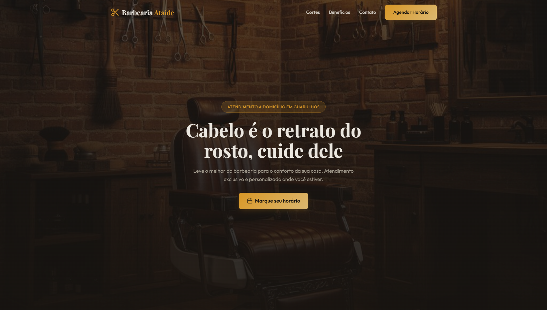 Landing Page Barbearia